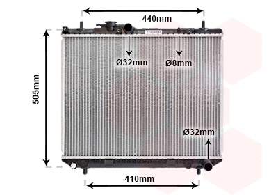 Radiator, engine cooling (11002043)