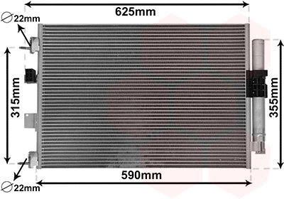 Condenser, air conditioning (18015709)