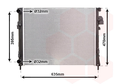 Radiator, engine cooling (43002327)