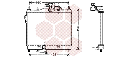 Radiator, engine cooling (82002103)