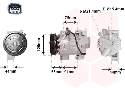 Compressor, air conditioning (1300K335)