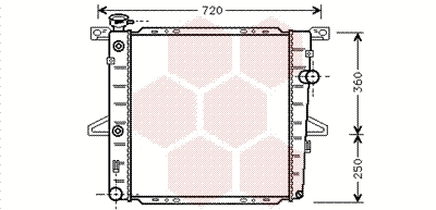 Radiator, engine cooling (18002026)