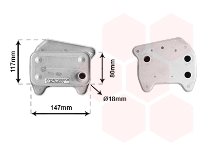 Oil Cooler, engine oil (30013707)