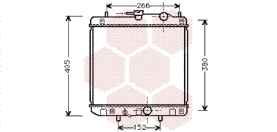 Radiator, engine cooling (11002035)