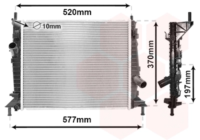 Radiator, engine cooling (18002368)