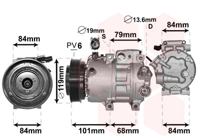 Compressor, air conditioning (8200K374)