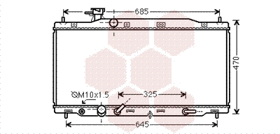 Radiator, engine cooling (25002226)