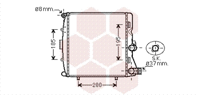 Radiator, engine cooling (74002054)