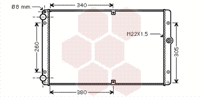 Radiator, engine cooling (58002245)