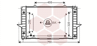 Radiator, engine cooling (59002093)