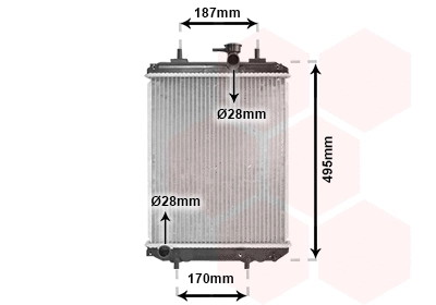 Radiator, engine cooling (11002066)