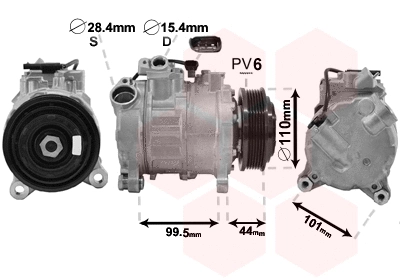Compressor, air conditioning (0600K492)