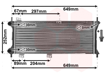Radiator, engine cooling (17002258)