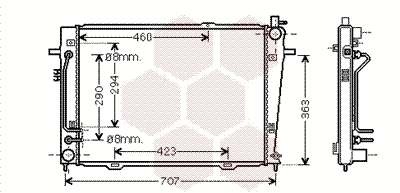 Radiator, engine cooling (83002132)