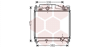 Radiator, engine cooling (53002502)