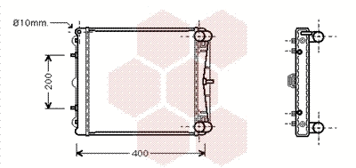 Radiator, engine cooling (74002037)