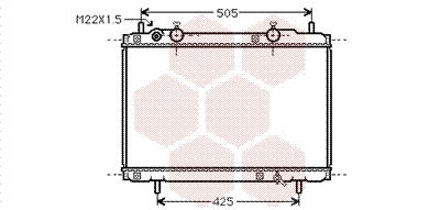 Radiator, engine cooling (17002184)