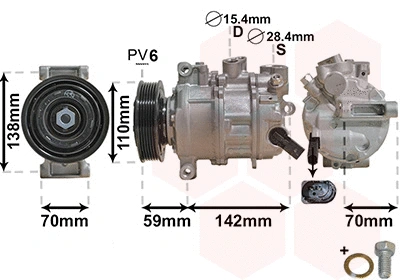 Compressor, air conditioning (0300K401)