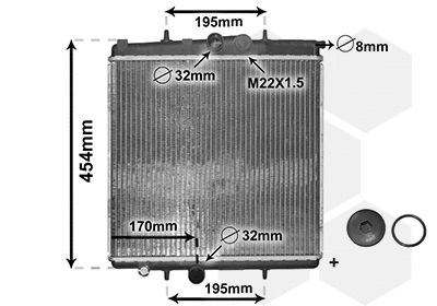 Radiator, engine cooling