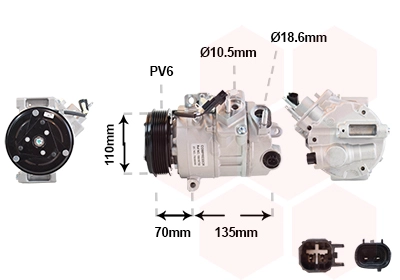 Compressor, air conditioning (1801K705)