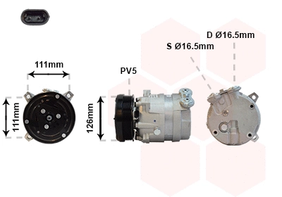 Compressor, air conditioning (3700K280)