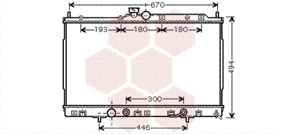 Radiator, engine cooling (32002185)