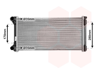 Radiator, engine cooling (17002210)