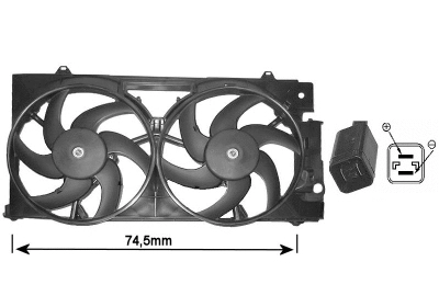 Fan, engine cooling (0903749)