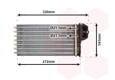 Heat Exchanger, interior heating (40006356)