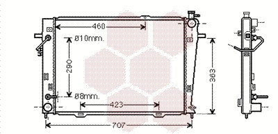 Radiator, engine cooling (82002167)