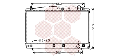 Radiator, engine cooling (53002366)