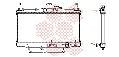 Radiator, engine cooling (25002118)