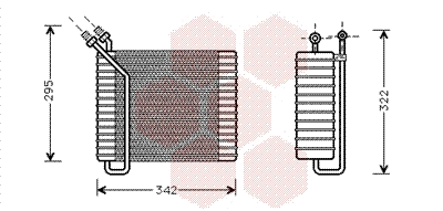 Evaporator, air conditioning (5900V025)