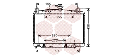 Radiator, engine cooling (27002212)