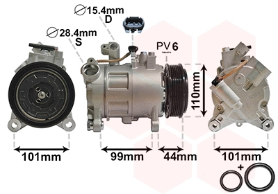 Compressor, air conditioning (0601K702)