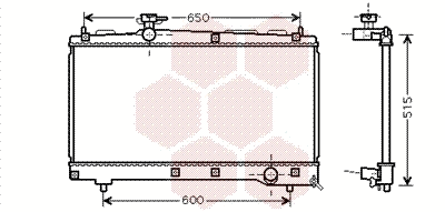 Radiator, engine cooling (53002331)