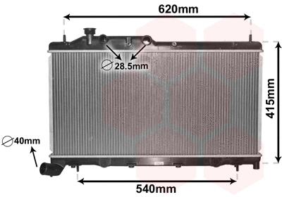 Radiator, engine cooling (51002105)