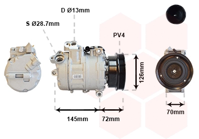 Compressor, air conditioning (0600K226)