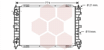 Radiator, engine cooling (18002345)