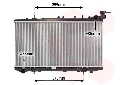 Radiator, engine cooling (13002102)