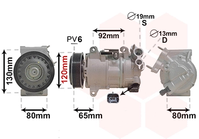 Compressor, air conditioning (4001K704)