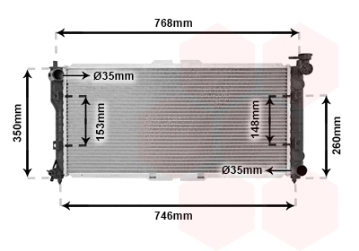 Radiator, engine cooling (27002027)