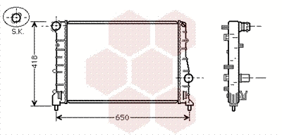 Radiator, engine cooling (01002084)