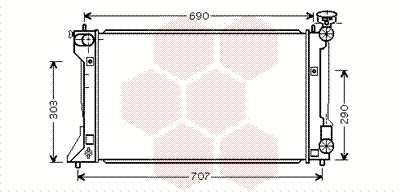 Radiator, engine cooling (53002332)