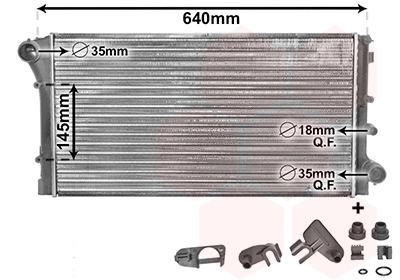 Radiator, engine cooling (17002295)