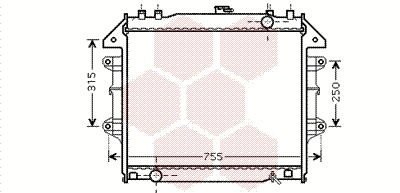 Radiator, engine cooling (53002430)