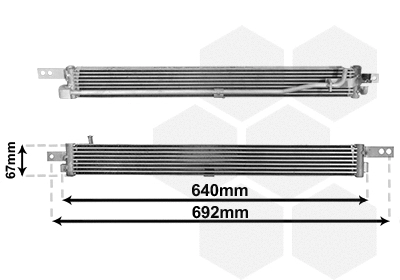 Oil Cooler, automatic transmission (37003675)