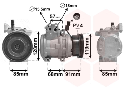 Compressor, air conditioning (8300K155)