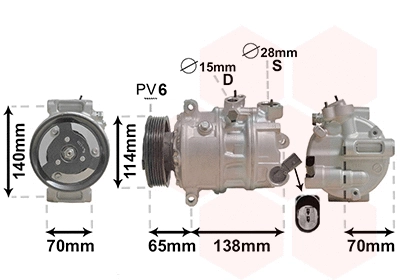 Compressor, air conditioning (0301K709)