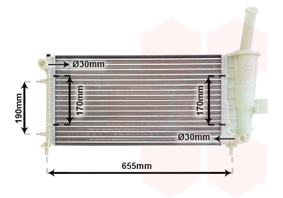 Radiator, engine cooling (17002281)